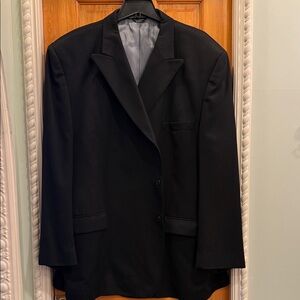 Men's Classic Black Single-Breasted Sport Coat Blazer